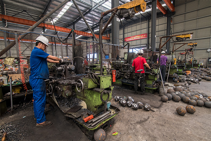 温州网架配件车间